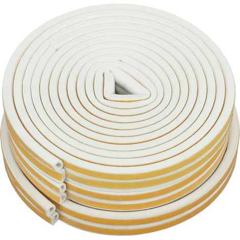 Lot de 3 joints d'étanchéité épais, isolants, anti-choc et auto-adhésifs pour portes de garage et fenêtres. (1/5)