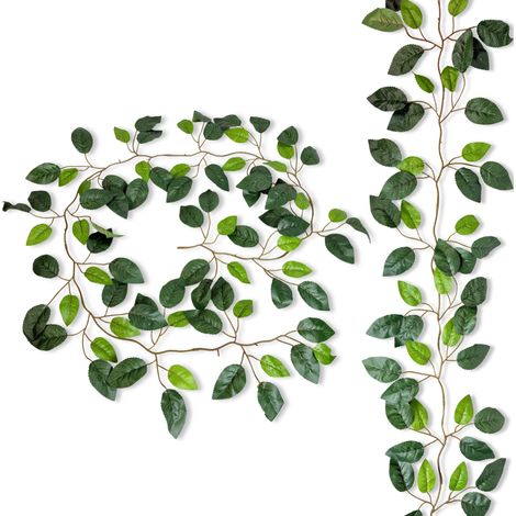 Ghirlanda di foglie di rosa 180 cm (1/5)
