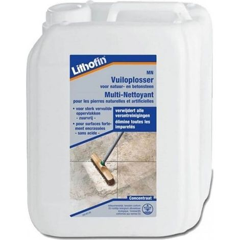 Lithofin – Nettoyant alcalin pour sols en marbre et calcaire – Concentré 5 l – Nettoyage de fin de chantier – Faible odeur et solvants