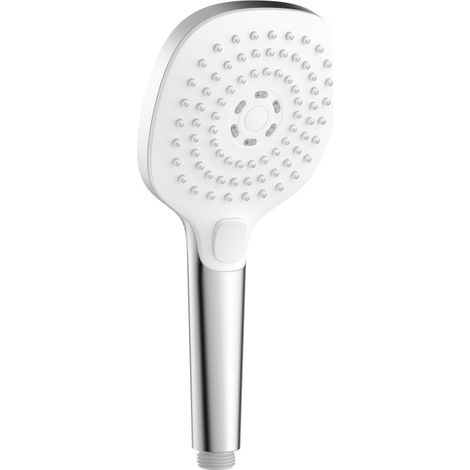 Primaster Handbrause 3 Strahlarten Water Stream new chrom-weiß Handbrause