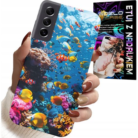 Custodia per Samsung Galaxy S21 - barriera corallina, pesci colorati, mondo sottomarino dei pesci (1/5)