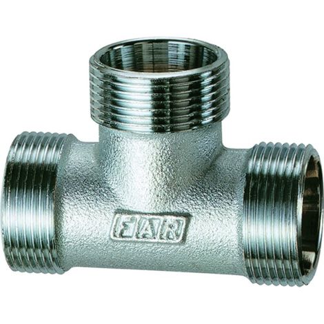 RACCORDO A T INTERMEDIO IN OTTONE CROMATO ø22 C/KIT RAME M 24X19 FAR RUBINETTERIE