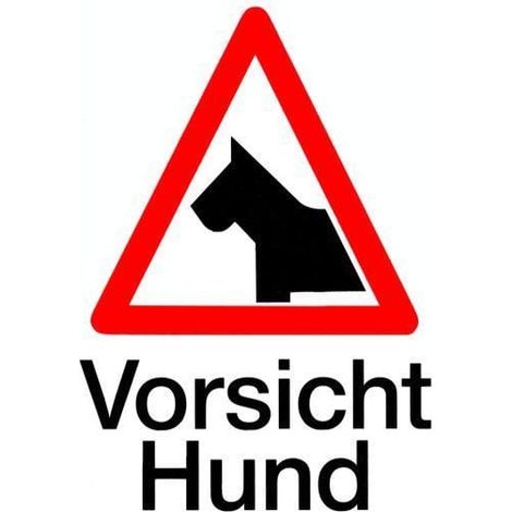 Conacord Klebeschild Vorsicht Hund Klebeschild