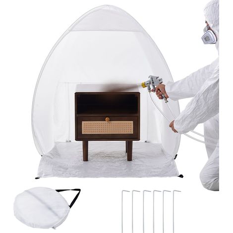 Abri de Peinture Portable Tente de Pulvérisation 101,6x88,9x101,6 cm Pop-Up (1/5)