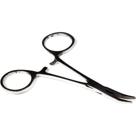 Pince à dégorger courbe - 10 cm - Pince de pêche - Pince à dégorger - Dégorgeoir (1/2)