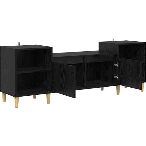 Maison Exclusive - Meuble TV Chêne noir 160 x 35 x 55 cm Bois d'ingénierie