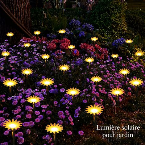 Guirlande lumineuse solaire LED tournesol blanc chaud 3,5 m 10 lampes 8 modes blanc chaud 3.5 m10 25 × 15 × 15 cm 180 g – Livraison gratuite