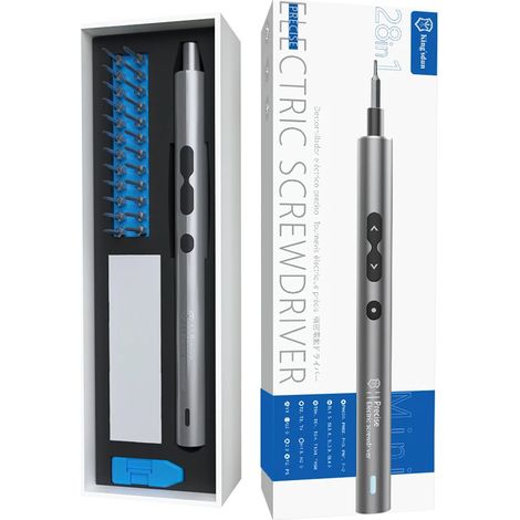 EASYCOMFORT Mini Tournevis Électrique Sans Fil - Charge USB, Magnétique, Portable, Kit de Réparation Puissant (1/5)