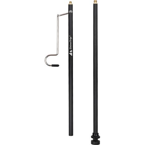 Support de lampe de bureau en acier inoxydable, pour panier de rangement de Camping tactique, sac pliant polyvalent, Table avec (1/5)