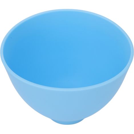 Bol mélangeur en silicone réutilisable et résistant à la chaleur pour masques faciaux, plâtre, peinture, 15 x 15 x 11 cm, bleu (1/5)
