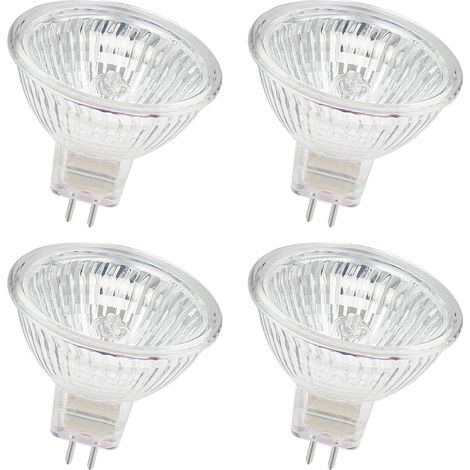ampoule halogène MR16 12V 35w GU5.3 douille avec deux broches, dimmable, blanc chaud, 2700 K (4 PCS) (1/5)