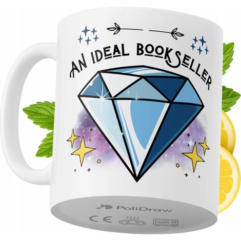 Tazza divertente e umoristica per un libraio, ideale per caffè e tè, con grafica e testo divertenti. Perfetta per compleanni, onomastici e festività. Tazza premium per occasioni speciali, per casa, uf (1/5)