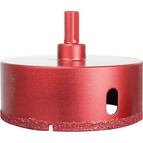 Diamantés Scie Cloche Foret, Coupe-Trou de Performance pour Verre/Tuile/Granit/Marbre (90mm), idéales pour percer le carrelage (1/5)