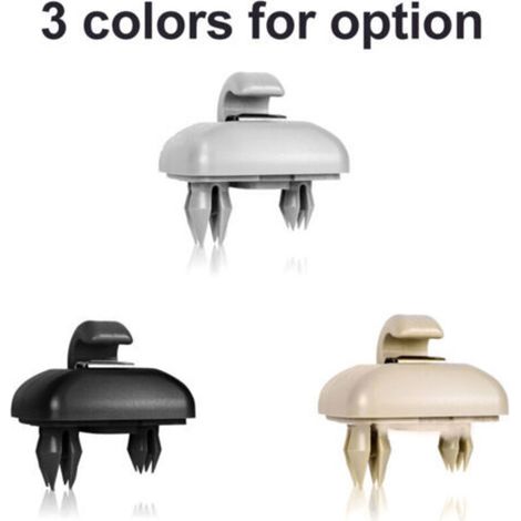 Support de crochet de fixation pour pare-soleil de voiture, compatible avec Audi A1 A3 A4 A5 Q3 Q5 (8E0 857 562) A7 B6 B7 B8 S4 S5，Beige (1/5)