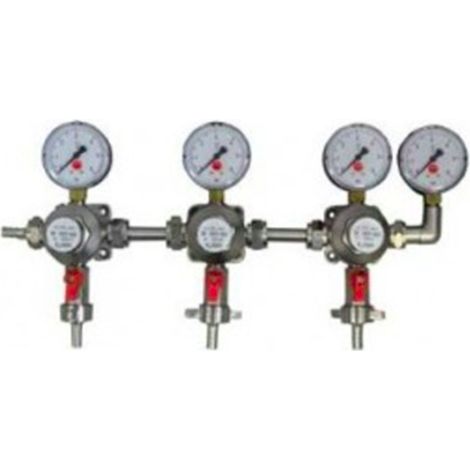 Druckminderer, Zwischendruckregler - Batterie, 3-leitig (1/2)