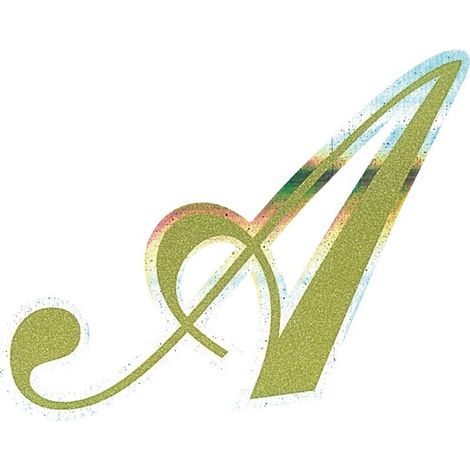 Adesivo Monogramma Lettera A (1/4)