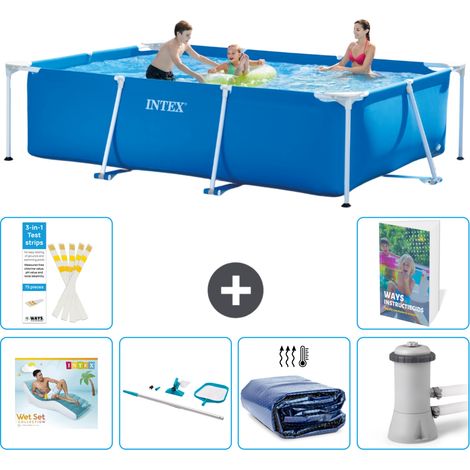 Rechteckiger Frame Pool - 300x200x75 cm - 7-teilig S134