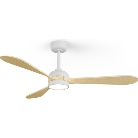 Ventilateur de plafond extérieur 132 cm – Moteur DC silencieux – 6 vitesses – Éclairage LED 20 W – Protection IP44 pour extérieur – Sulion (1/5)