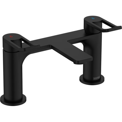 Bristan Saffron Bath Filler Tap Pillar Mounted - Black (1/2)