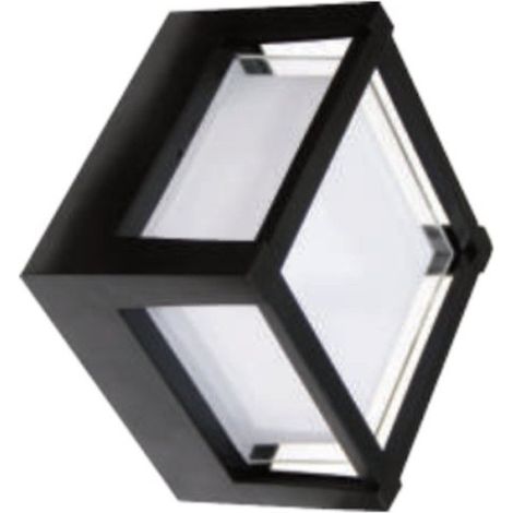 Applique moderno lampadari bartalini ayam led cct ip65 materiale plastico, finitura metallo nero
