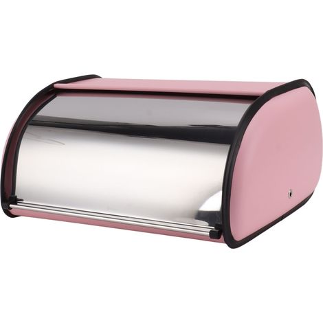 Brotkasten für die Küchenarbeitsplatte, rosa, verspiegelt, mit Leuchteffekt für Brötchen, für die Küchenbäckerei (1/5)