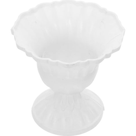 Luxshiny Lot de 2 vases suspendus vintage, en plastique blanc, style rustique et français (1/5)