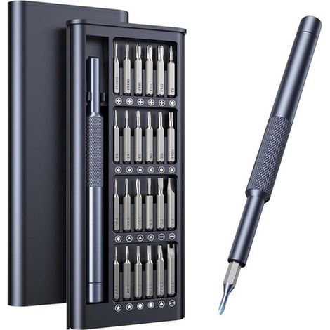 24 in 1 Präzisionsschraubendreher Set: Schraubendreher, magnetisches Schraubendreher Set mit 24 magnetischen Bits, für die Reparatur von Tablets, (1/5)