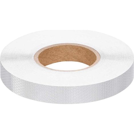vidaXL Cinta adhesiva reflectante PVC blanco 2,5 cm x 50 m (1/2)