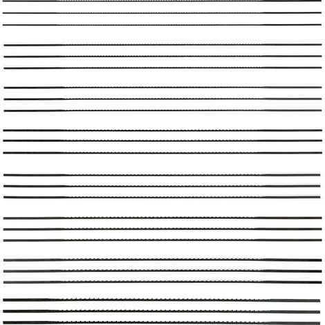 24 Lames de Scie à Chantourner, 130 mm Dents pour Scie à Chantourner Lame de Scie à Chantourner en Acier au Carbone, Pièces Lames de Scie à Chantourner Scroll pour Plastique Mousse les Métaux Tendres (1/5)