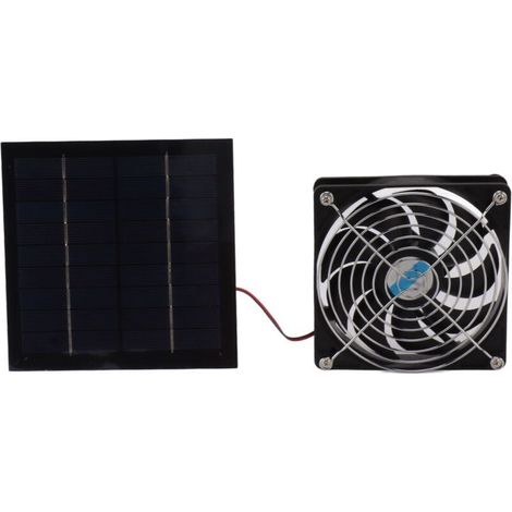 Ventilateur Solaire 20W Puissant - Kit Ventilation Portable pour Serre, Camping-Car et Maison d'Animal avec Panneau Solaire (1/5)