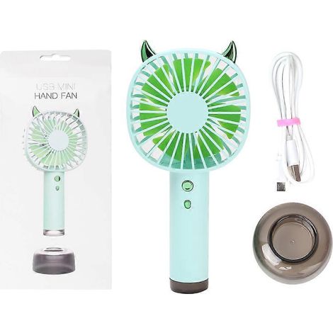 Mini-Ventilator, tragbar, per USB aufladbar, niedliche und stylische Klimaanlage, Sommerkühler (1/5)