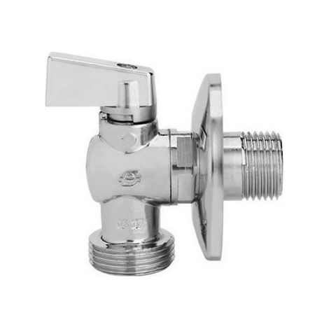 Rubinetto a sfera per lavatrice cromato 1/2 x 3/4