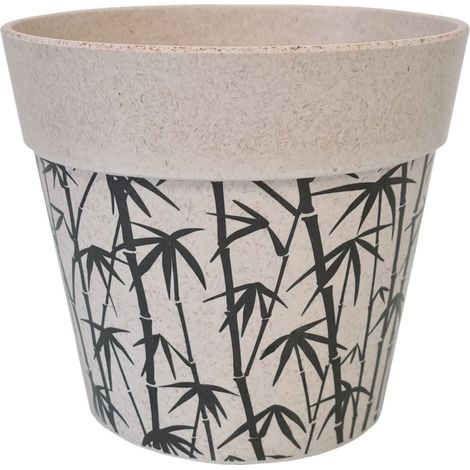 Cache pot bambouseraie en bambou 15.5 cm (1/2)