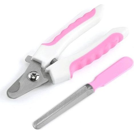 Ciseaux à effiler professionnels pour animaux - Coupe-ongles pour chiens - Rose - Outil de toilettage (1/5)