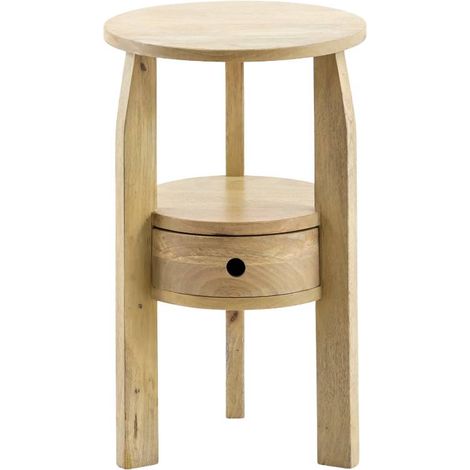 Table de chevet en bois de manguier Juliet (1/5)