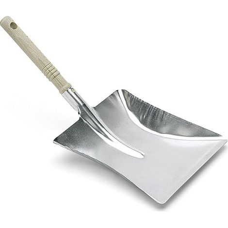 Pelle à poussière en Métal galvanisé, Beige/argent, 22 x 44 cm (1/3)