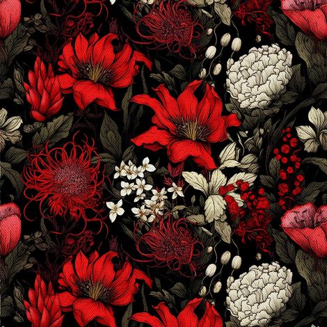 Tela decorativa para exteriores Oxford - Motivo floral I DX5213 (1/5)