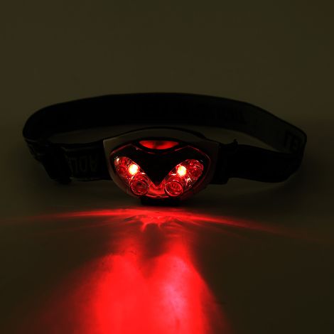 Lampe frontale ultra-lumineuse à 6 LED, angle réglable, bandeau et 3 modes d'éclairage, 1200 lm, étanche. (1/5)