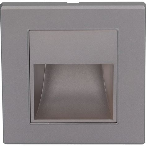 LED-Stufenleuchte, Einbauleuchte für Treppenhäuser und Flure, warmweißes Licht, 85–220 V, Grau (1/5)