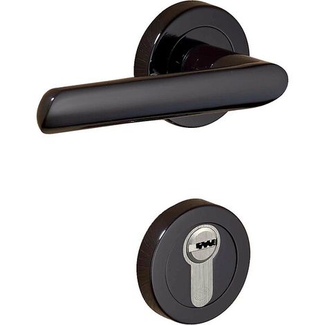 Béquille double laiton sur rosace ligne Spartine fintion vieux laiton mat - DCG