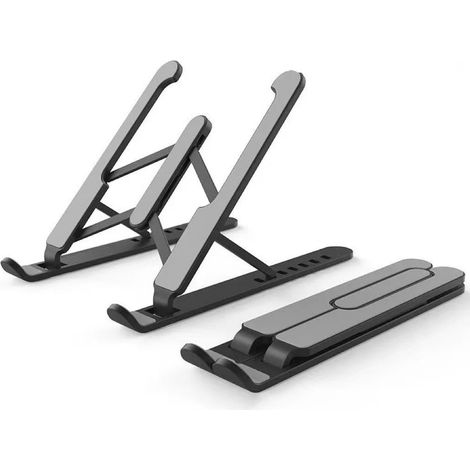 Laptopständer, 8-stufig verstellbarer Ständer, höhenverstellbarer, belüfteter Laptopständer, passend für MacBook, Lenovo, Dell, 10-15,6 Zoll Laptops, Tablets, Notebooks (1/4)