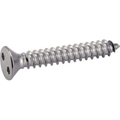 100 Vis à Tôle Tête Fraisée Inviolable Snake Eyes 3.5 x 25 mm - TYPE DIN 7982 - Inox A2 - D-Work