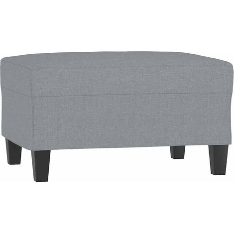 vidaXL Reposapiés de tela gris claro 70x55x41 cm (1/2)