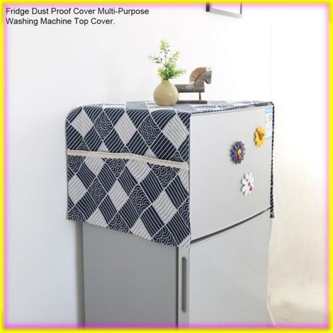 Couvercle anti-poussière pour réfrigérateur, protection supérieure pour machine à table, dimensions 55 x 130 cm (51 x 21 pouces) (1/5)