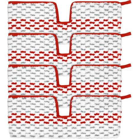 4 Pièces Spray Balai Recharge Kit,Réutilisable pour Vileda/o-cedar Serpillere Recharge Compatible with Serpillères De Rechange - Microfibre Épaisse - pour Nettoyage des Sols (1/5)