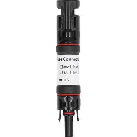 Support de fusible solaire PPO laiton avec système d'auto-verrouillage pour connecteur photovoltaïque DC 1000V 8A (1/5)