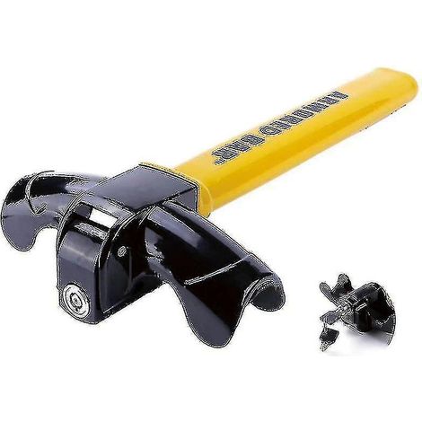 Antivol universel pour volant de voiture, robuste et antivol, pour voiture/fourgonnette, avec système de sécurité rotatif. (1/5)