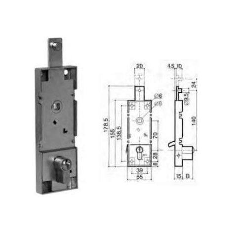 SERRATURA PREFER ART 6561 BASCULANTI (1/2)