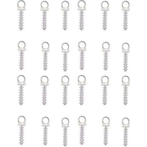 Lot de 100 crochets de suspension pour boules de polystyrène, boules de Noël et œufs en plastique ou polystyrène (1/4)