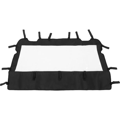 Wakects Lunette Arrière Souple UTV, Tissu Oxford Robuste avec Protection contre la Poussière, Pare-brise Arrière Résistant aux Intempéries pour General 1000 2016 à 2026 (1/5)